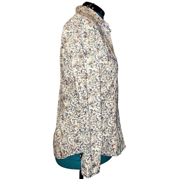 Vintage Panhandle Slim Floral Paisley Western Shirt with Pearl Snaps Size M - Picture 6 of 7